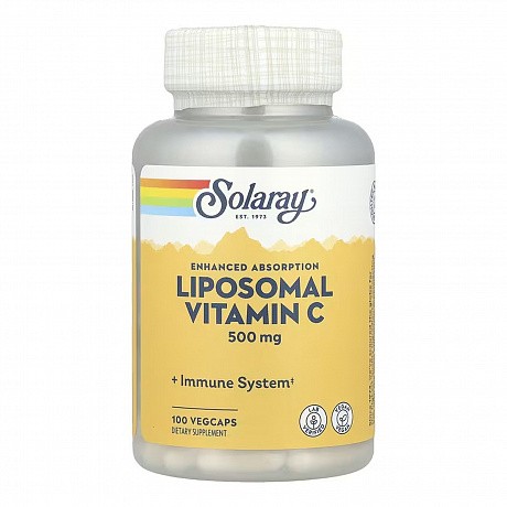 Liposomal Vitamin C 500mg - 100 vcaps (Вітамін С ліпосомальний Solaray) - 65 - Molodo
