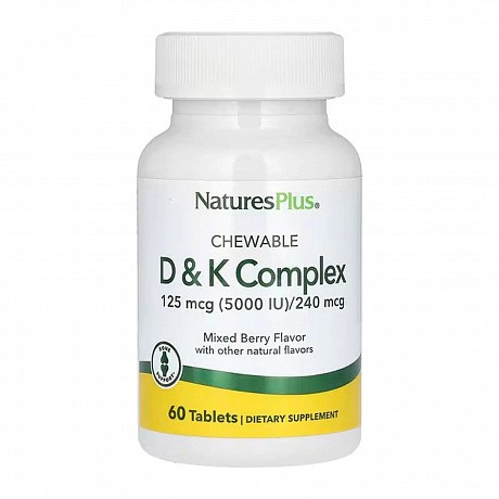 VIT D & K Complex 125mcg 5000 IU/ 240 mcg - 60 tabs (Вітамінний комплекс D3 і K2 ) - 66 - Molodo