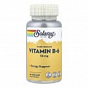 Vitamin B-6 Timed-Release 50mg - 60 vcaps (Вітаміни Solaray B-6) - 61 - Molodo