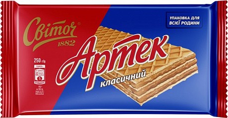 Вафлі Артек Класичний Світоч, 250 г - 58 - Molodo