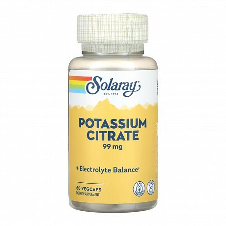 Potassium 99mg - 60 vcaps (Калій Solaray) - 65 - Molodo