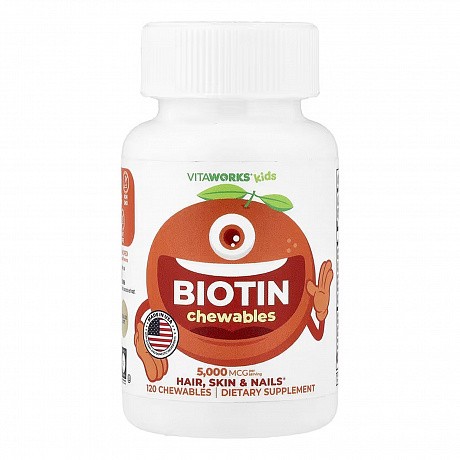 VitaWorks Kids Biotin - 120 сhewables (Біотин) - 64 - Molodo