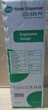 Кулер для води VIO X26-FC  белый, компрессорное охлаждение, верхняя загрузка - 72 Кулер для води VIO X26-FC  белый, компрессорное охлаждение, верхняя загрузка - 72 - Molodo
