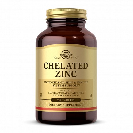 Chelated Zinc Mg-250 Tab (Solgar хелатный цинк в таблетках) - 64 - Molodo
