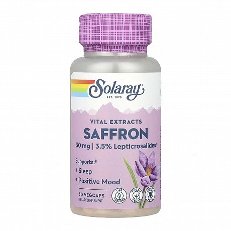 Vital Extracts Saffron - 30 vcaps (Экстракт шафрана Solaray) - 65 - Molodo