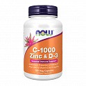 C-1000 Zinc & D-3 - 100 veg caps (Витамин С-1000 Цинк та Д-3) - 60 - Molodo