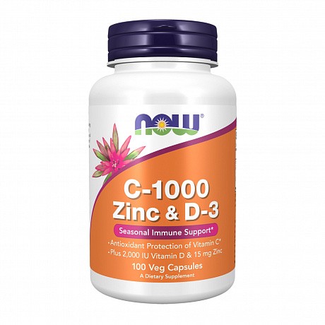 C-1000 Zinc & D-3 - 100 veg caps (Витамин С-1000 Цинк та Д-3) - 65 - Molodo