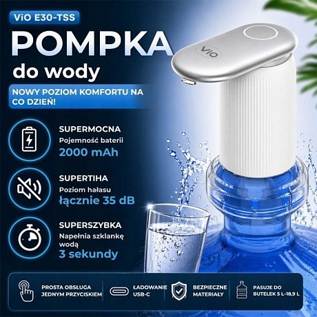 Помпа для води електрична ViO E30 -TSS, біла - 67 - Molodo