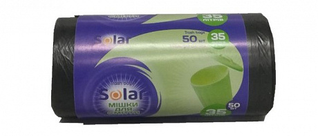 Пакеты для мусора «Solar» 35 літрів 50 штук - 58 - Molodo