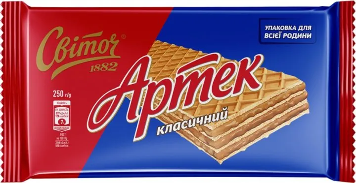 Вафлі Артек Класичний Світоч, 250 г - замовити доставку в інтернет ...