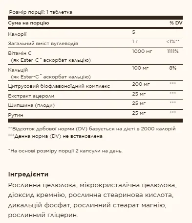 Ester-C® Plus 1000 mg Vitamin C - 60 tabs (Solgar вітамін C з біофлавоноїдами в таблетках) - 67 - Molodo