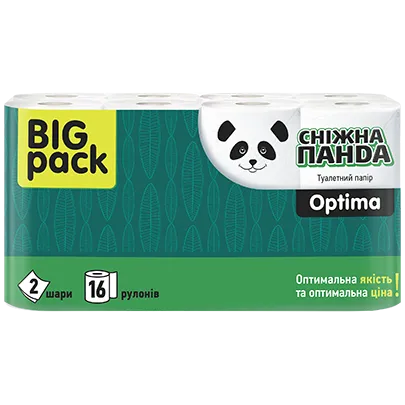 Туалетная бумага Снежная панда Оптима 16 шт - 58 - Molodo