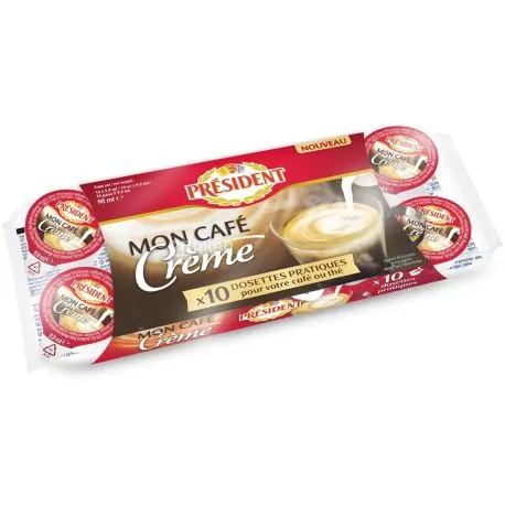 Сливки порционные 10% President, 10 г x 20 шт. - 58 - Molodo