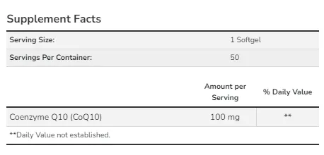CoQ10 100mg - 50 sgels (Коензим Q10) - 65 - Molodo